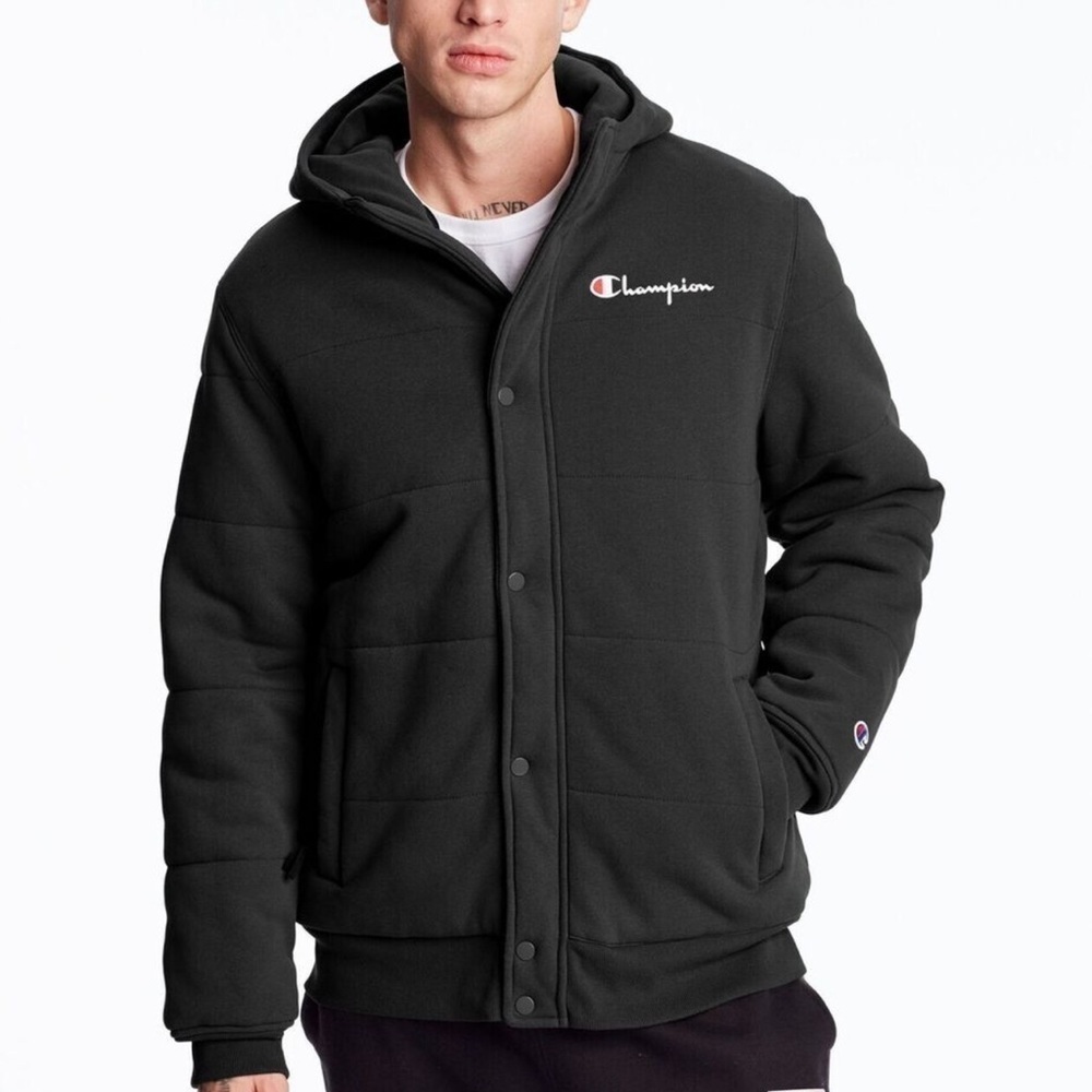 Champion Men's Reverse Weave Heavyweight Insulated Puffer Jacket Size S